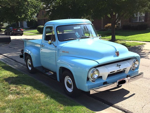 1954 Ford F-100 Robins Egg Blue, 223 I6 1954 Ford F-100 --
