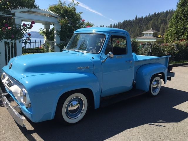 1954 Ford F100 Custom Cab Pickup. Restored Stock. 1954 Ford F-100