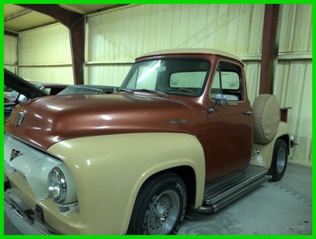 1954 Ford F100 Custom Cab Pickup Truck Automatic RWD 390 w/3 Deuces Engine 1954 Ford F-100 Custom Cab