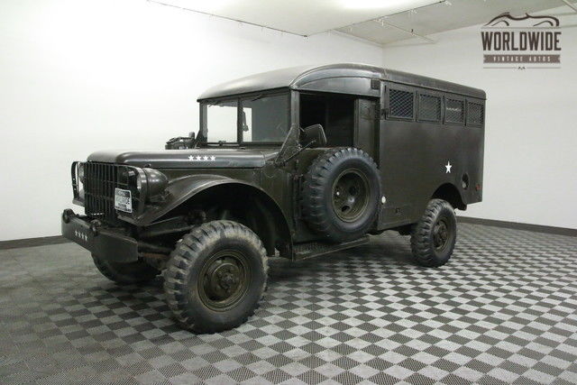 1954 Green RARE M152 FLAT FENDER COMMAND TRUCK!! 1954 Dodge Power Wagon RARE M152 FLAT FENDER COMMAND TRUCK!