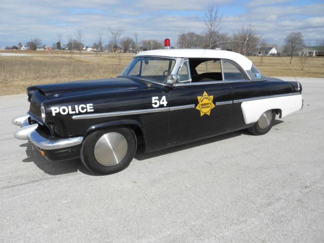 1954 MERCURY 2 DR HARDTOP MAYBERRY POLICE CAR RAT ROD V-8 RUNS NICE NO RESERVE 1954 Mercury Monterey 2 DR POLICE