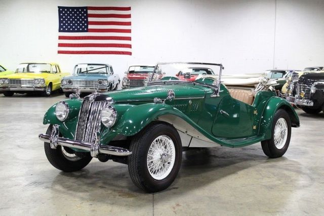1954 MG TF 30000 Miles Green Convertible 1200 cc 4 Speed Manual 1954 MG T-Series --