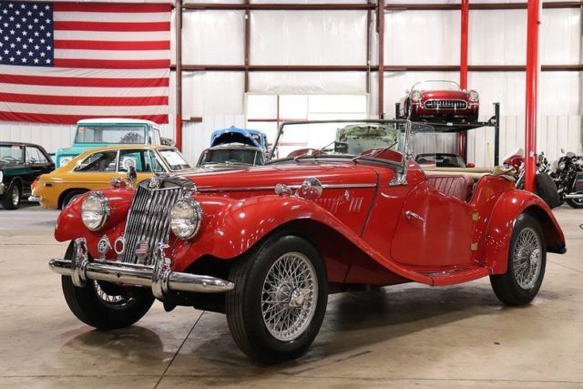 1954 MG TF 47796 Miles Classic Red Coupe 1250cc I4 4 Speed Manual 1954 MG T-Series --