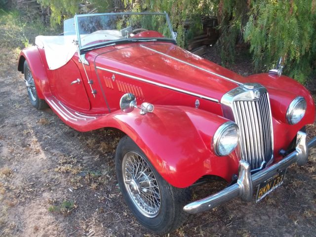 1954 MG TF English Roadster British Wire wheels 1954 MG T-Series