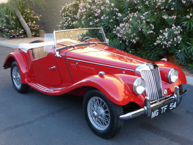 1954 MG TF Matching Numbers BEAUTIFUL FRAME OFF RESTORATION MUST SEE!!! 1954 MG T-Series MG TF Roadster Stunning British Sports Car