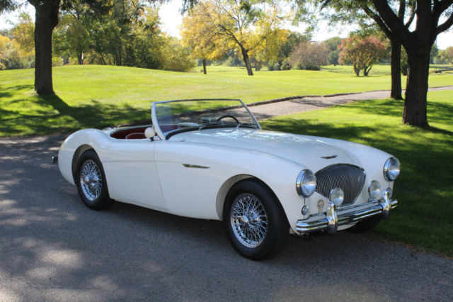 1955 Austin Healey 100-BN 1 White convertible 1955 Austin Healey 100-4 BN1