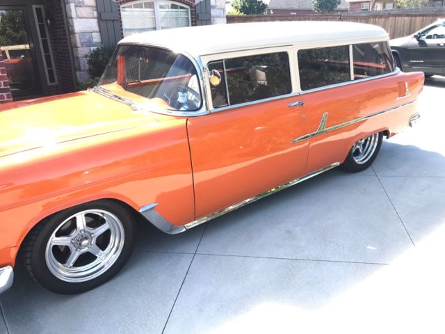 1955 Bel Air wagon Ls1 9inch rear end disk brakes resto mod sharp interior 1955 Chevrolet Bel Air/150/210 bel air