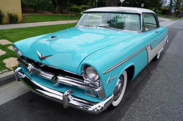 1955 BELVEDERE 2 DR HARDTOP 260 V8 COUPE - BEAUTIFUL OLDER BODY OFF RESTORATION 1955 Plymouth Belvedere Black & White Cloth & Vinyl