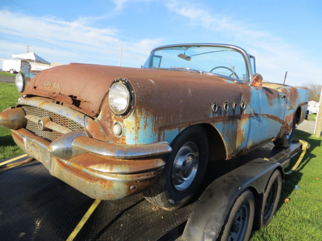1955 Buick Century CONVERTIBLE nail head 1956 1954 conversion Parting OUT NOW 1955 Buick Century Project donor