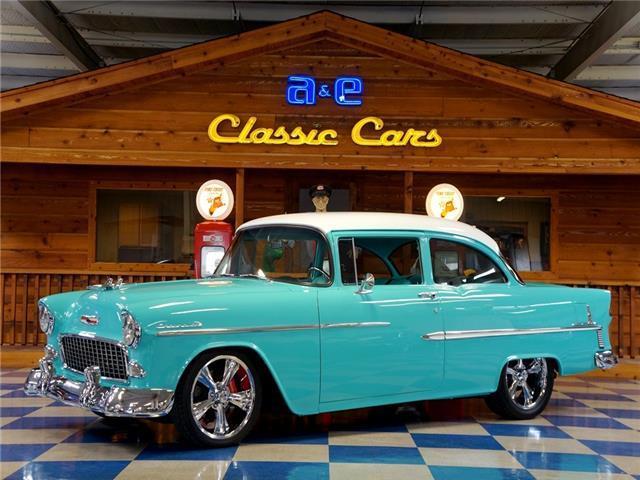 1955 Chevrolet 150 Resto Mod LS2 – Aqua / White 1955 Chevrolet Bel Air/150/210 LS2 / 6.0L Fuel Injected engine 400 HP / 400 ft. l