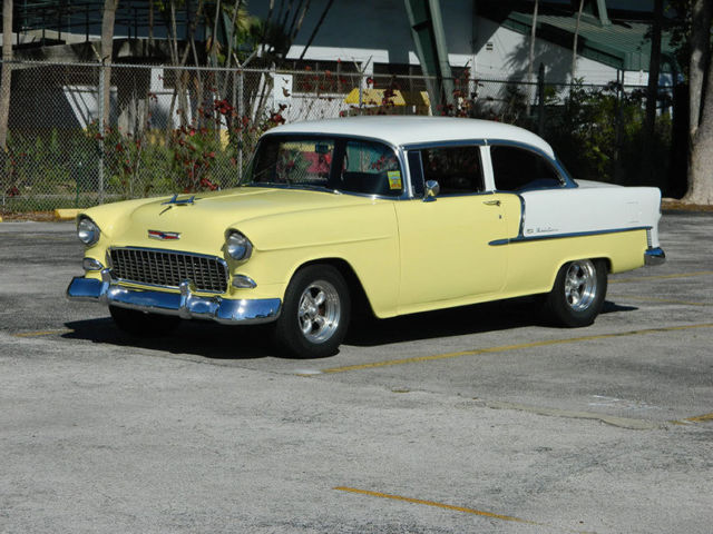 1955 Chevrolet 2 Door Post Bel Air Upgraded 350 Hooker Headers MSD Edelbrock A/C 1955 Chevrolet Bel Air/150/210