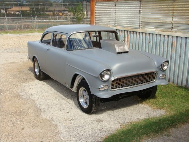 1955 CHEVROLET 2 DR POST GASSER- TWO LANE BLACK TOP REPLICA. BIG BLOCK 4 SPEED 1955 Chevrolet Bel Air/150/210 GASSER