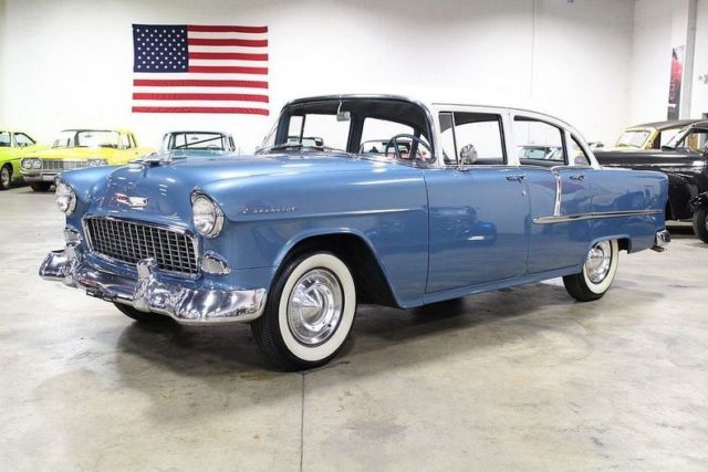 1955 Chevrolet 210 15319 Miles Blue / White Sedan 235CID Inline6 2 Speed Automa 1955 Chevrolet Bel Air/150/210 --