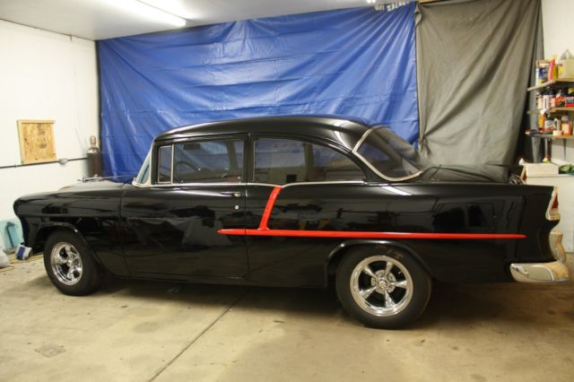 1955 Chevrolet 210 2 Door Post Rotisserie Restoration 350ci V8, 700 Auto 1955 Chevrolet Bel Air/150/210 RED