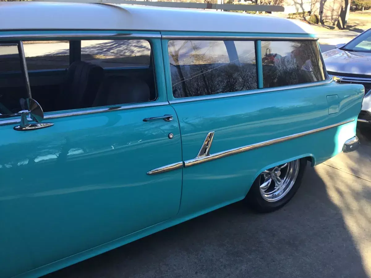 1955 Chevrolet 210 Blue RWD Automatic 210 2 door station wagon 1955 Chevrolet 210 210 2 door station wagon