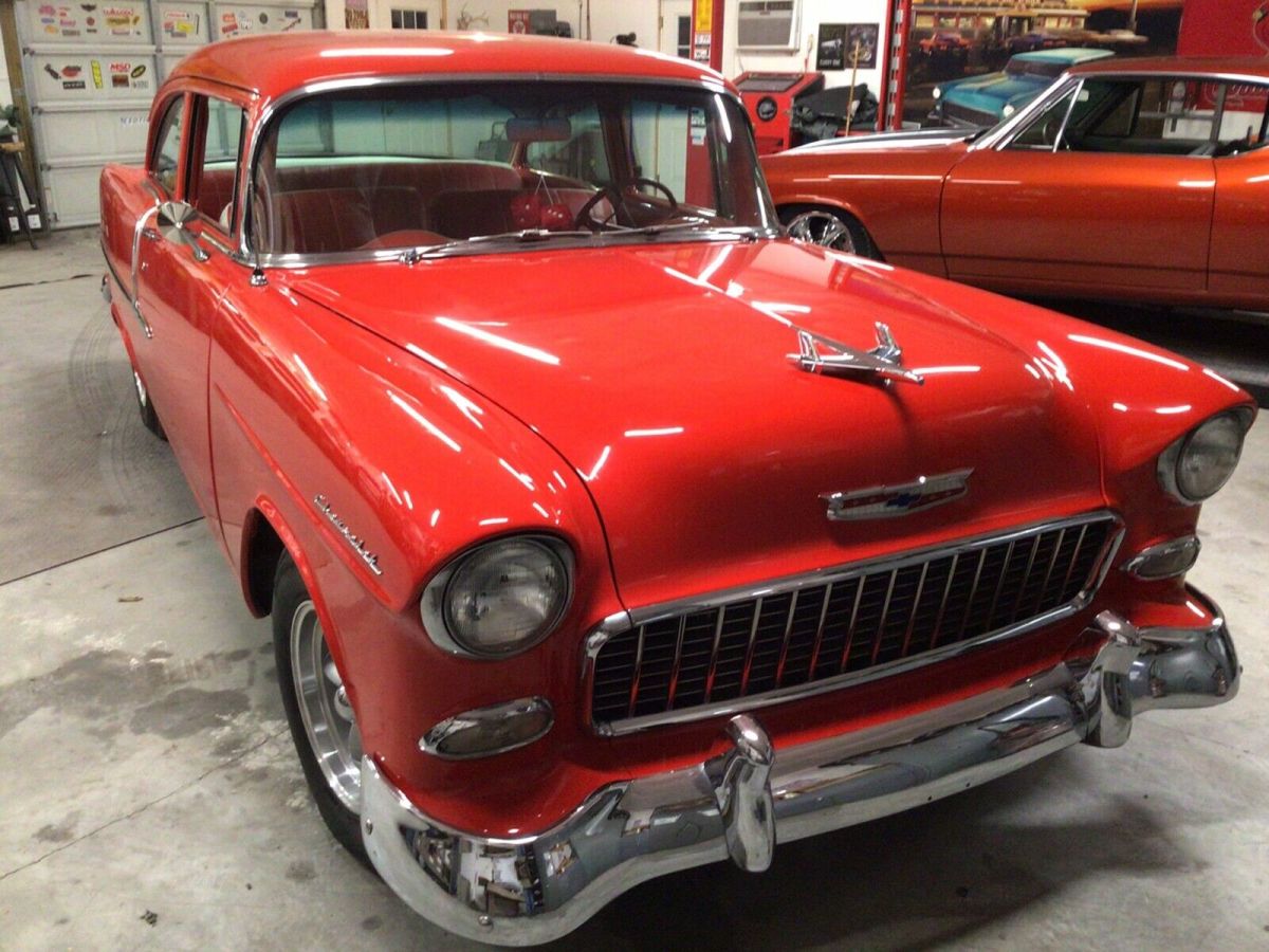 1955 Chevrolet 210 Coupe Red RWD Automatic 210 1955 Chevrolet 210 210