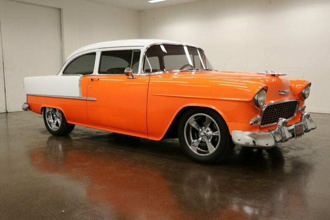 1955 Chevrolet 210 Post 883 Miles Orange Coupe Small Block 400 V8 Tremec TKO 600 1955 Chevrolet Bel Air/150/210 Post