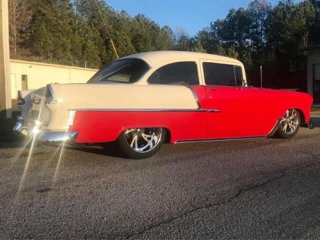 1955 Chevrolet 210 Sedan Red RWD Automatic 1955 Chevrolet 210