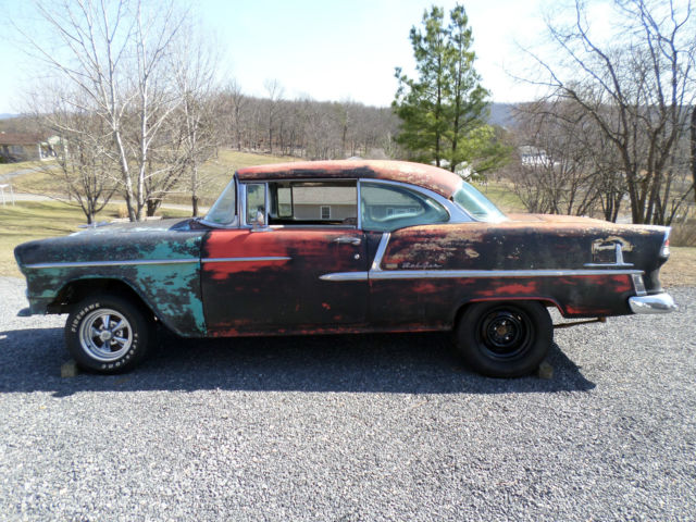1955 chevrolet 2dr HT barn find 1955 Chevrolet Bel Air/150/210 BelAir