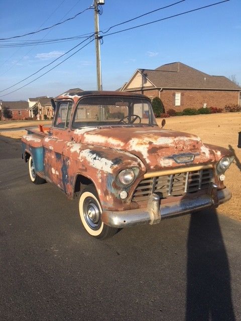 1955 Chevrolet 3100 2nd Series SHORTBED pickup Deluxe BBW Factory Hydramatic 1955 Chevrolet Other Pickups Deluxe