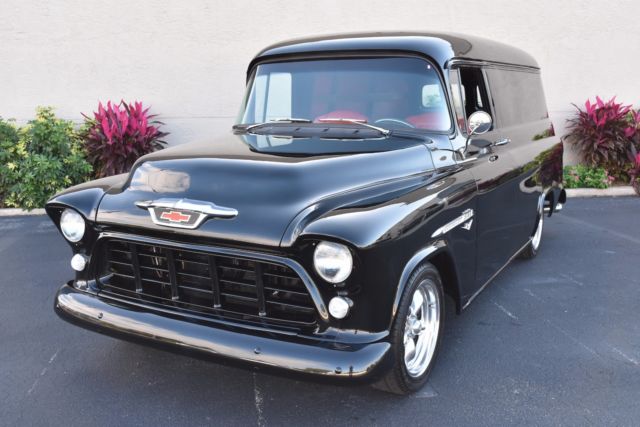 1955 Chevrolet 3100 Panel Truck 400C.I. V8 PS PB A/C 0 Black Panel Truck 400C.I. 1955 Chevrolet Other Pickups Panel Truck 400C.I. V8 PS PB A/C