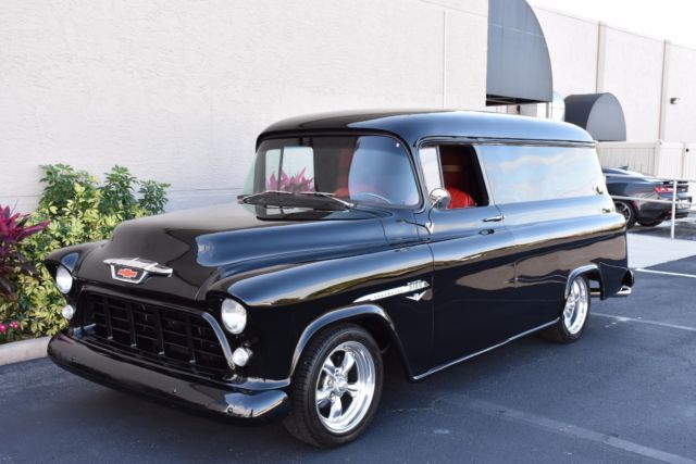 1955 Chevrolet 3100 Panel Truck V8 Auto PS Air 0 Black Panel Truck 400C.I. Autom 1955 Chevrolet Other Pickups Panel Truck V8 Auto PS Air