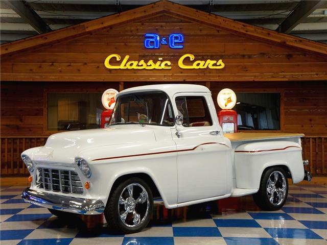 1955 Chevrolet 3100 Pickup- Classic White/Burgundy 1955 Chevrolet Other Pickups --