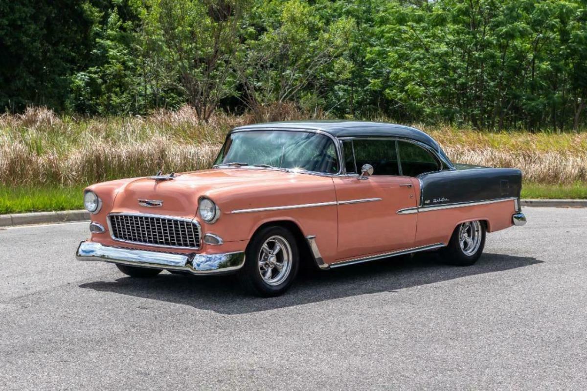 1955 Chevrolet Bel Air 2 Door Hardtop Canyon Coral & Shadow Gray 1955 Chevrolet Bel Air/150/210 2 Door Hardtop