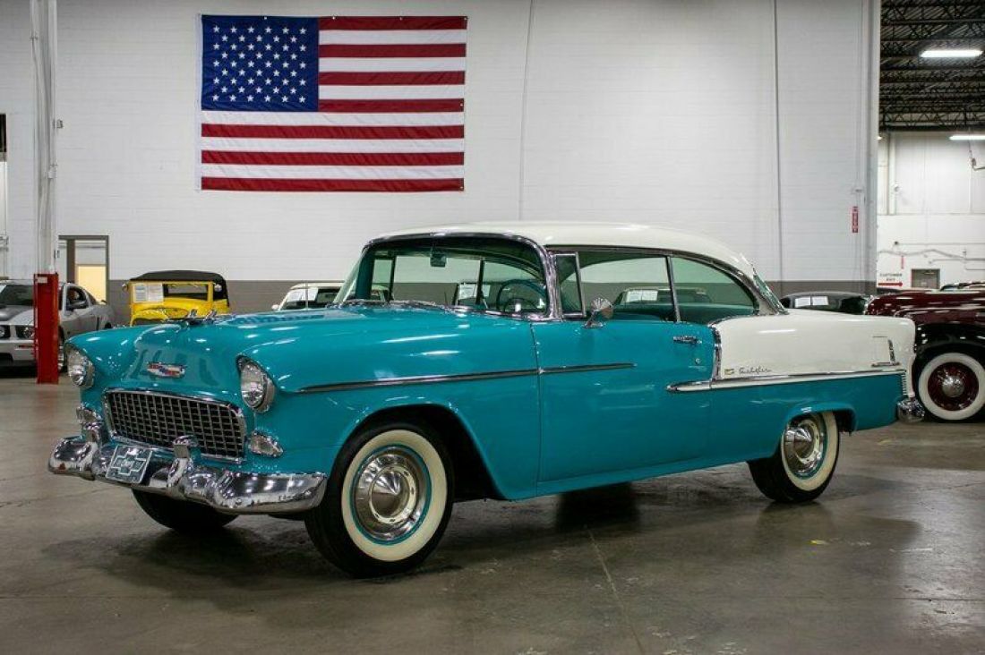 1955 Chevrolet Bel Air 8350 Miles Teal and White 350ci V8 Automatic 1955 Chevrolet Bel Air/150/210