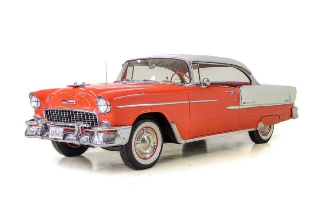 1955 Chevrolet Bel Air 89337 Miles Gypsy Red/ White Hardtop 327 ci 3-Spd Auto 1955 Chevrolet Bel Air/150/210 --