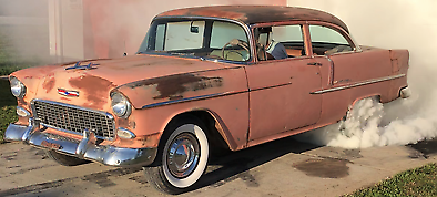 1955 Chevrolet Bel Air barnfind rust free floors/trunk killer patina project 1955 Chevrolet Bel Air/150/210 BelAir