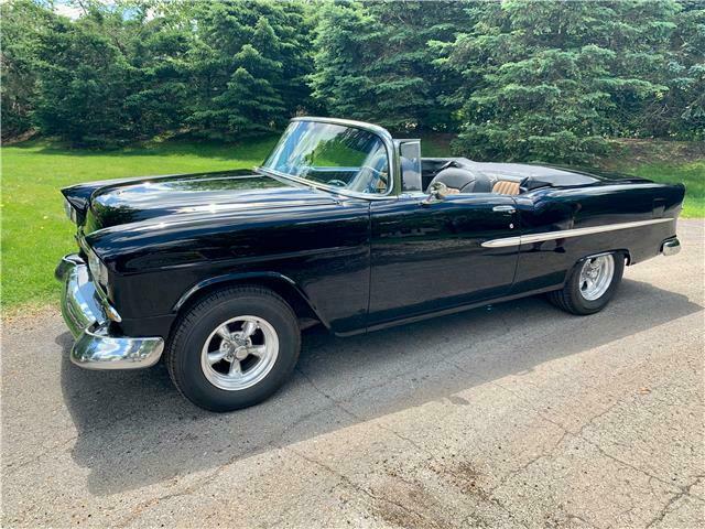1955 Chevrolet Bel Air Black Convertible 502CI V8 4 Speed Manual 1955 Chevrolet Bel Air/150/210 2 door