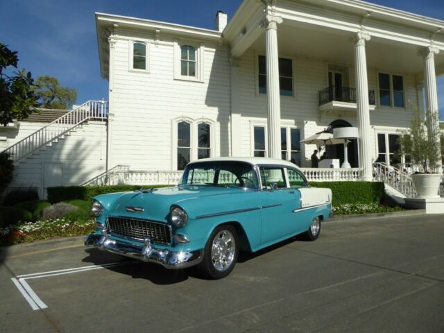 1955 Chevrolet Bel Air in Cashmere Blue Pearl and Polo White 1955 Chevrolet Bel Air/150/210 modified