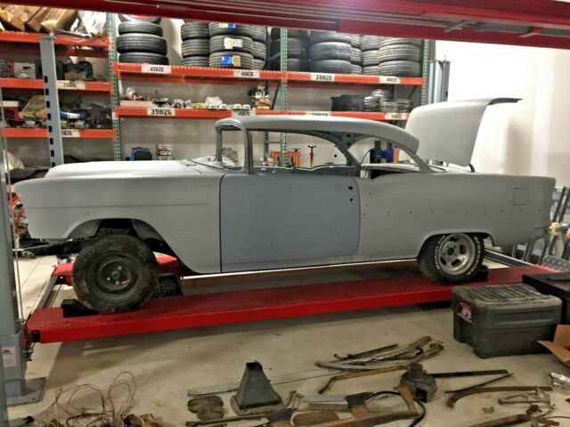 1955 Chevrolet Bel Air NO POST 55 CHEVY frame off solid project roller 1955 Chevrolet Bel Air/150/210 1955 chevy project no post bel air super solid