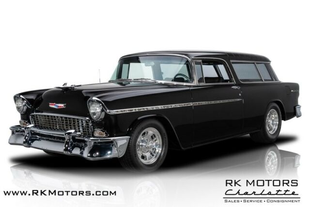 1955 Chevrolet Bel Air Nomad Black Station Wagon 502 V8 4 Speed Automatic 1955 Chevrolet Bel Air/150/210 Nomad