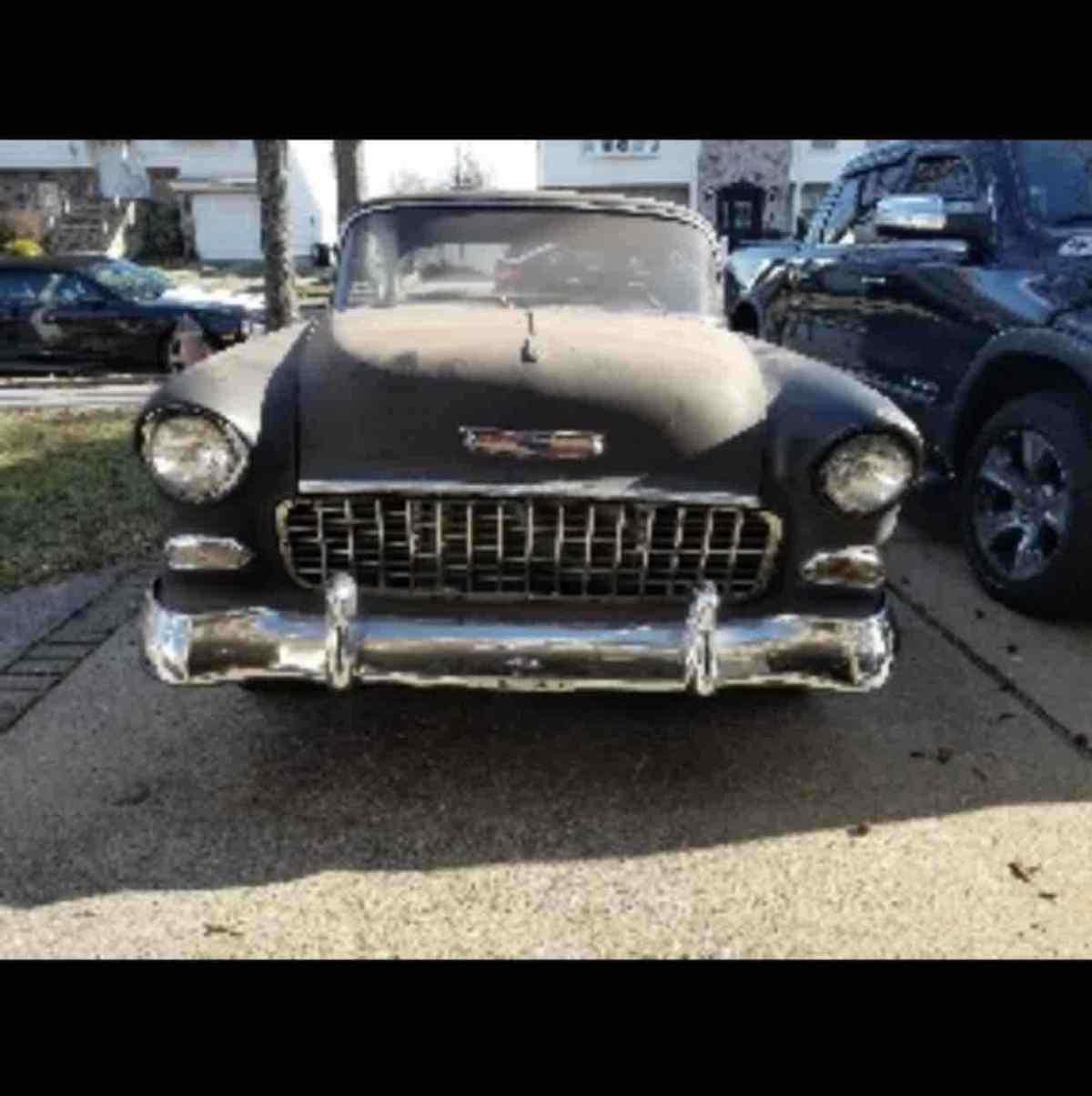 1955 Chevrolet Bel Air Sedan Black RWD Automatic 1955 Chevrolet Bel Air
