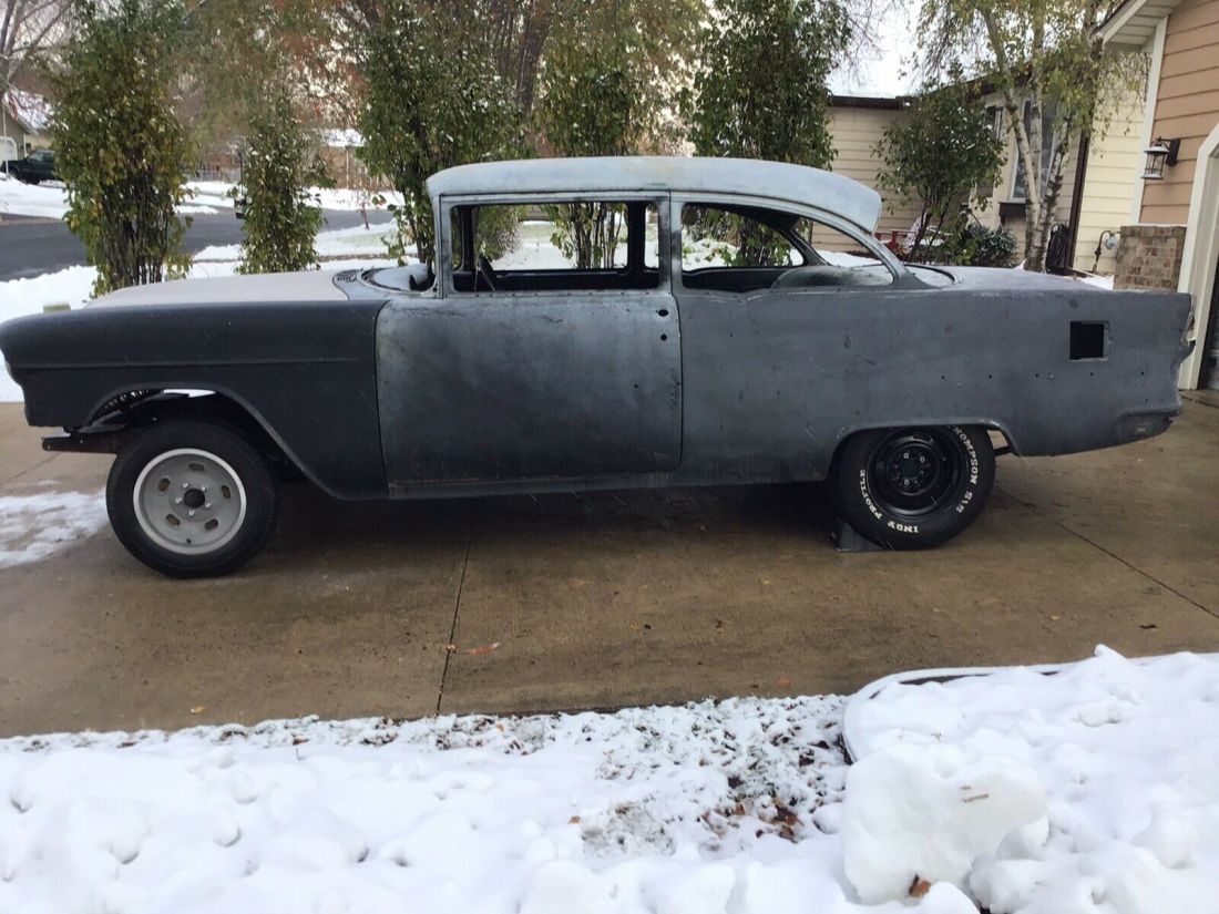 1955 Chevrolet Bel Air Sedan Grey RWD Manual 1955 Chevrolet Bel Air