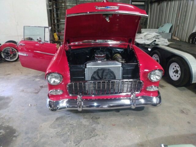 1955 Chevrolet Bel Air Sedan Red RWD Automatic Bel-Air 1955 Chevrolet Bel Air Bel-Air