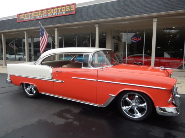 1955 Chevrolet Bel Air Shoreline beige & Gypsy red 265 with A/C 1955 Chevrolet Bel Air/150/210