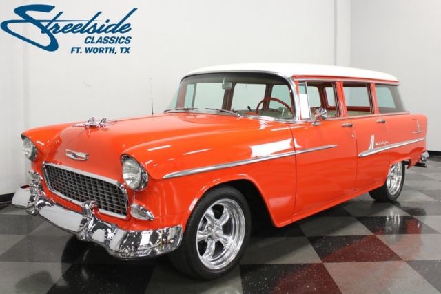 1955 Chevrolet Bel Air Wagon 96394 Miles Gypsy Red Station Wagon 283 V8 2 Speed 1955 Chevrolet Bel Air/150/210 Wagon