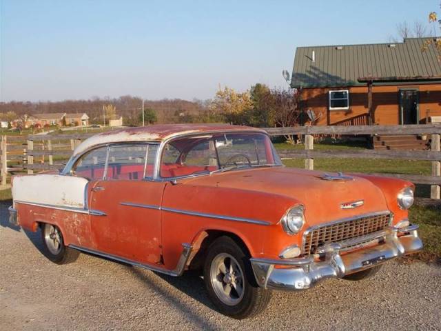 1955 Chevrolet BELAIR 2 DR HARDTOP 265 4 BBL, POWER STEER, AUTO, RAT ROD 1955 Chevrolet Bel Air/150/210 HARDTOP