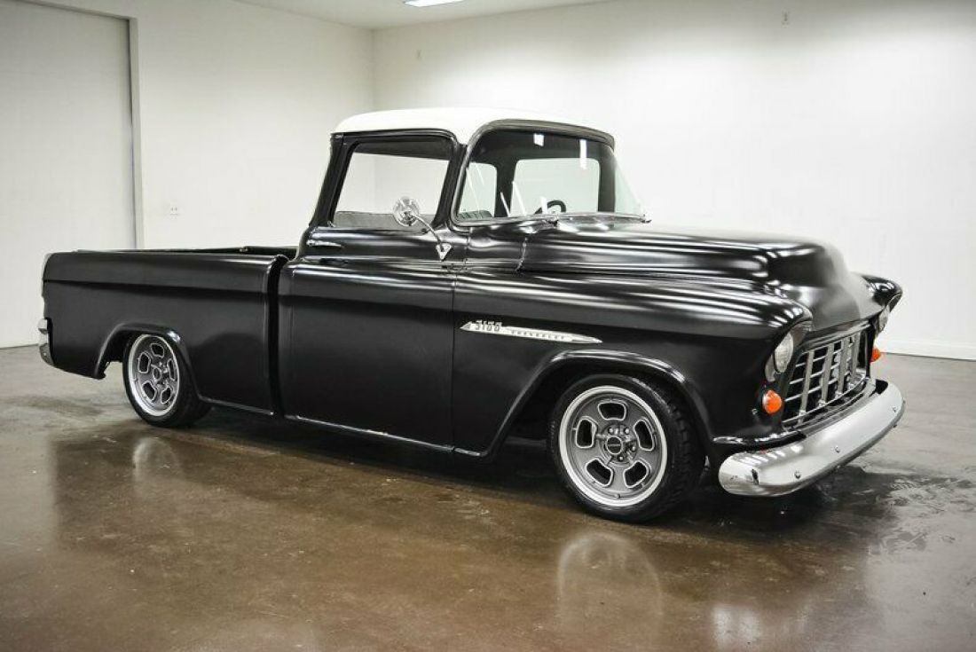 1955 Chevrolet Cameo 3100 94307 Miles Flat Black Truck 350 Chevrolet V8 Automati 1955 Chevrolet Other 3100