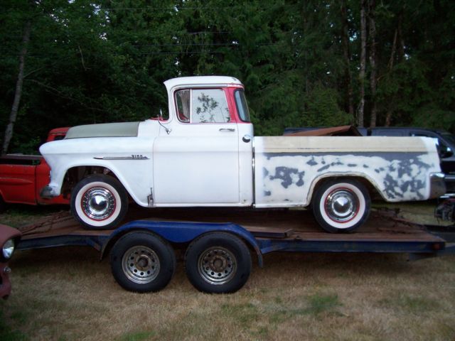 1955 chevrolet cameo pickup like apache 1955 Chevrolet Other Pickups cameo deluxe chrome