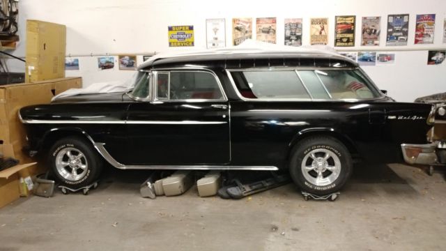 1955 Chevrolet Nomad - Factory Black Car w/Factory A/C 24 + OPTIONS 1955 Chevrolet Nomad Belair