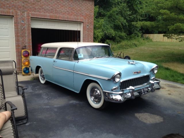 1955 Chevrolet nomad rare unmolsted stock 265 v8 stock 1955 Chevrolet Bel Air/150/210