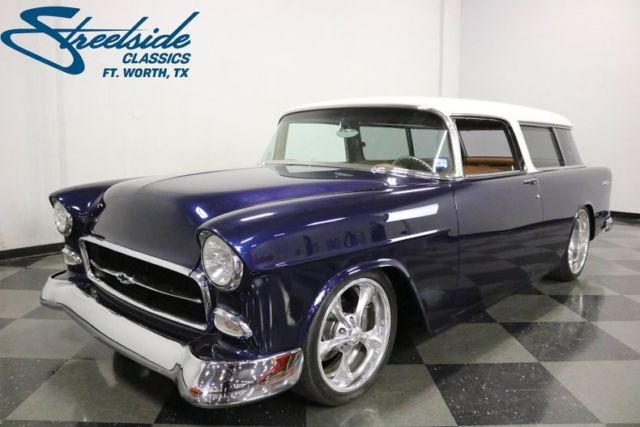 1955 Chevrolet Nomad Restomod 1060 Miles Starfire Blue Station Wagon 5.7L LS1 V8 1955 Chevrolet Nomad Restomod