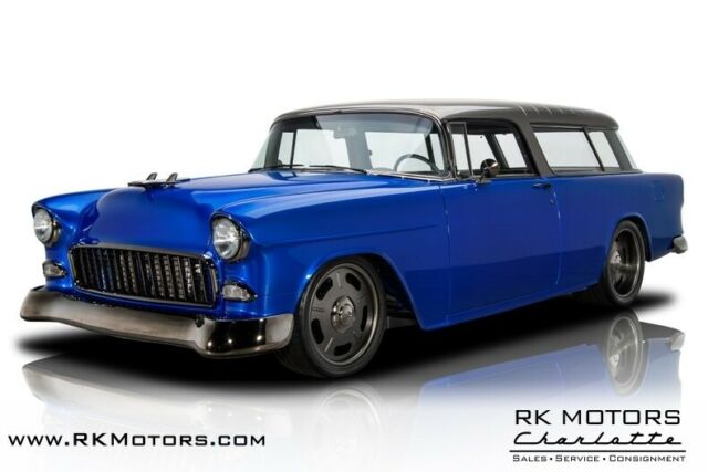 1955 Chevrolet Nomad Tru Blue Pearl Station Wagon Supercharged LS3 V8 4 Speed A 1955 Chevrolet Nomad --