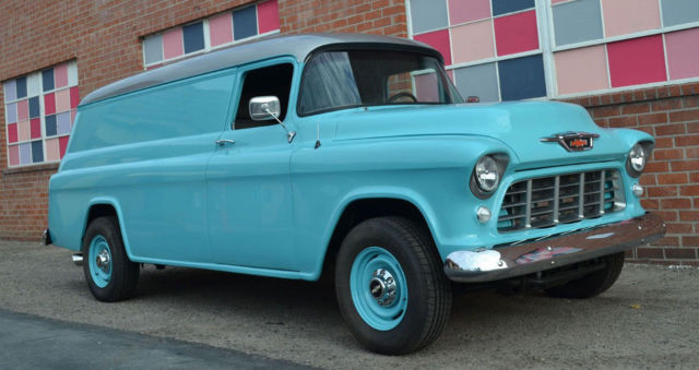 1955 Chevrolet Panel Truck Duramax Diesel 6.6 PPE Allison transmission 1955 Chevrolet Other Pickups Panel Truck 6.6L V8 PS PB A/C