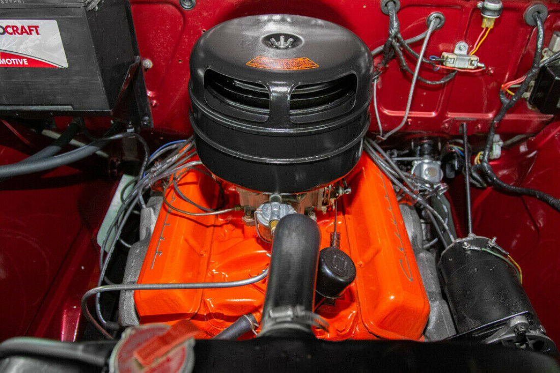 1955 Chevrolet Pickup Rare Cameo, Candy Brandywine, V8, Big Back Window - photo 6