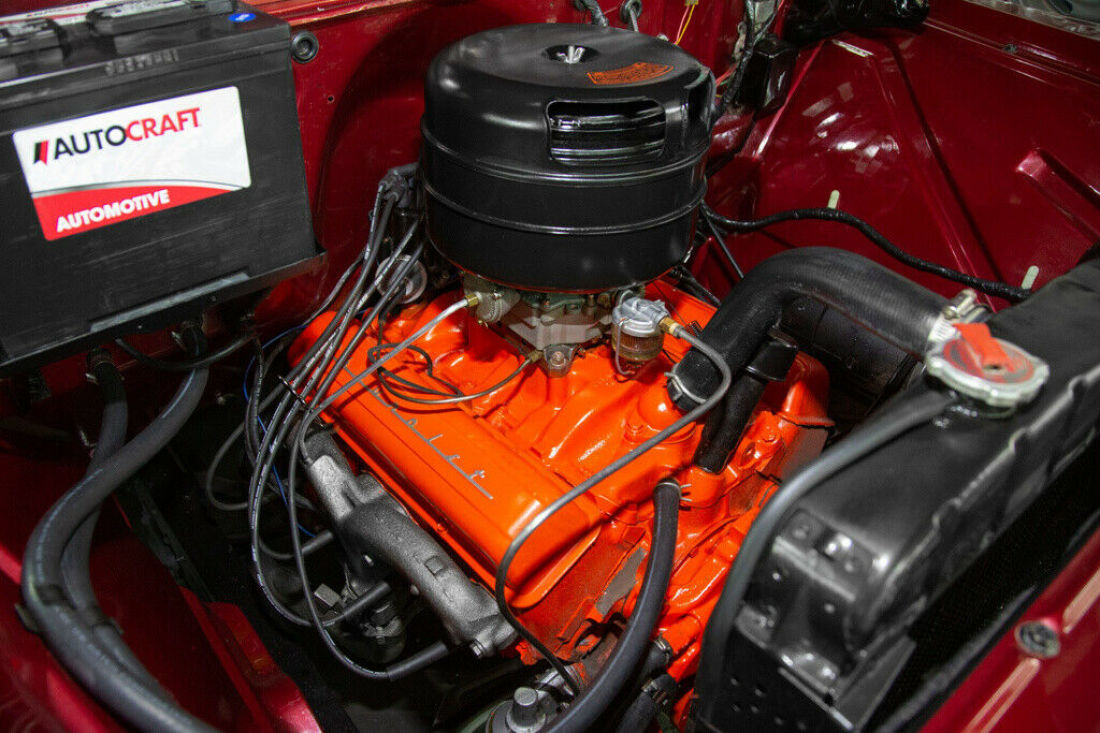 1955 Chevrolet Pickup Rare Cameo, Candy Brandywine, V8, Big Back Window - photo 7